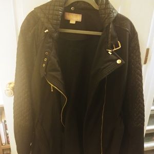 Plus Size MICHAEL KORS ASYMMETRICAL BELTED COAT